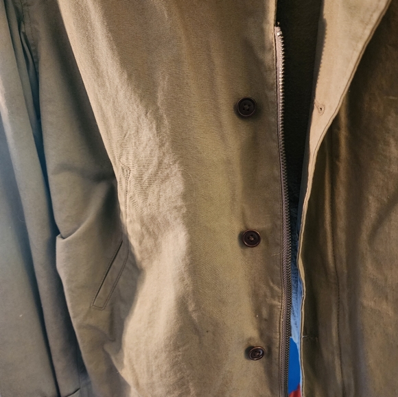 Vintage Ralph Lauren Polo Key West Khaki Green Embroidered Jacket Mens XL - Picture 7 of 12